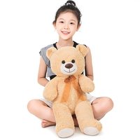 Ours en peluche super doux et petit pour enfants, jouet anti-stress, pièce maîtresse avec rembourrage en coton PP et doublure en maille, cadeau pour bébé