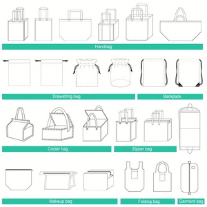 Bolsa DE LA COMPRA reutilizable respetuosa con el medio ambiente personalizada bolsa promocional de ropa no tejida laminada tejida PP - Product Image 5