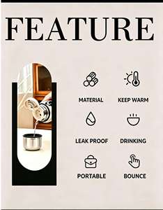 Bouteille isotherme de voyage personnalisée 316 avec logo, gourde thermos anti-fuite Ramage - Product Image 3