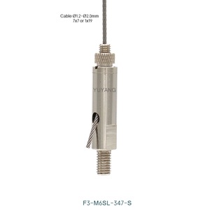 Colgador de accesorios de iluminación, cuerda de alambre de acero inoxidable, pinza de <span class=keywords><strong>cable</strong></span> de salida lateral con bloqueo de <span class=keywords><strong>cable</strong></span> - Product Image 1