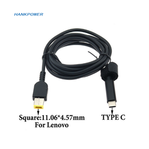 <span class=keywords><strong>Cable</strong></span> <span class=keywords><strong>conector</strong></span> de cargador de corriente, adaptador USB <span class=keywords><strong>tipo</strong></span> <span class=keywords><strong>C</strong></span> a cuadrado, 20V, DC, PD, 3A, 65W, para Lenovo Thinkpad - Product Image 2