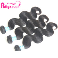 Extensiones de cabello de templo indio crudo sin procesar humano negro Natural 12A Paquete de trama de cabello ondulado al por mayor con pelucas de cabello virgen