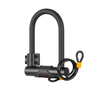 Serrure <span class=keywords><strong>antivol</strong></span> de type <span class=keywords><strong>U</strong></span> pour vélo, serrure de chaîne de vélo électrique VTT avec cadre de verrouillage <span class=keywords><strong>et</strong></span> câble - Product Image 5