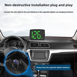 Y03 Beidou GPS phổ xe HUD 5 inch HD <span class=keywords><strong>LCD</strong></span> LED Đồng hồ tốc độ kỹ thuật số hiển thị tốc độ xe định vị với HEAD-up hiển thị - Product Image 4