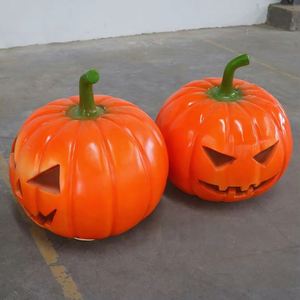 Escultura de Calabaza Comercial para Halloween, Impermeable, Resistente al Sol y a la Nieve, de Fibra de Vidrio para Exhibición en Exteriores, Venta Caliente, Precio de Fábrica, Temática - Product Image 1