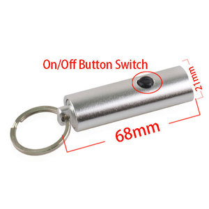 3 đèn LED sáng đèn nhỏ kích thước bỏ túi Đèn pin phẳng Keychain Hợp kim nhôm Mini <span class=keywords><strong>torch</strong></span> cho quà tặng khuyến mãi biểu tượng laser tùy chỉnh - Product Image 2