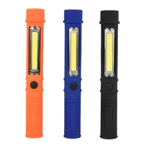 Mini Hand Lamp Super Bright Working Inspection Torch Multifunction with Magnetic Base Black WorkLight LED Flashlight