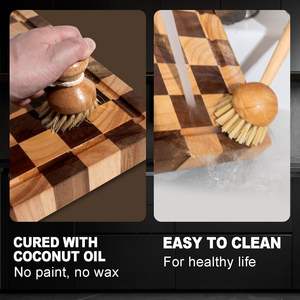 ZC Custom Gravur Hack klötze Bulk Schneide bretter Nachhaltiges Endkorn Schneide brett für den Küchen gebrauch - Product Image 6