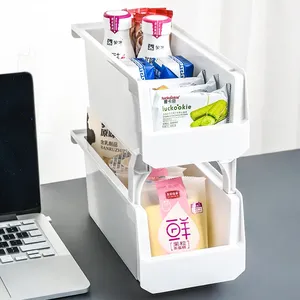 Support de Rangement de Bureau pour Contenants Alimentaires, Blanc, Séparateur pour Fruits et Légumes, Support de Rangement Multifonctionnel pour <span class=keywords><strong>Cuisine</strong></span> Domestique - Product Image 5