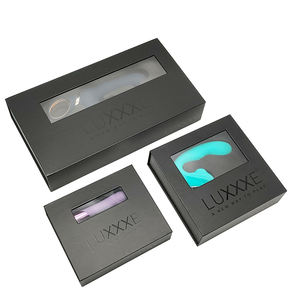 Lüks çevre dostu siyah manyetik hediye kutusu yetişkin ürünleri Eva köpük ek ile seksi oyuncak ambalaj kutuları - Product Image 2