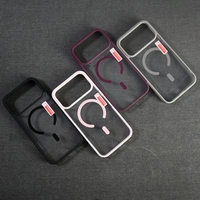 Clair Transparent Coloré Cadre TPU + PC Magnétique Téléphone étui pour iphone 17 Pro Max 17 17 Pro Air 16 15 14