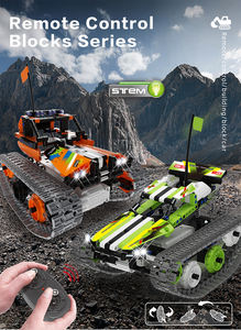 HOSHI RC Car Blocks <span class=keywords><strong>3</strong></span> in1 Tracked Stunt Car DIY Montieren Sie RC Robot Racing Car Bricks Blöcke Set Spielzeug Weihnachts geschenk Spielzeug - Product Image 3