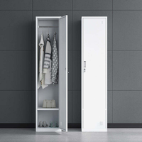 Casier en acier robuste, armoire de rangement en métal au design contemporain, grande capacité de stockage avec serrure