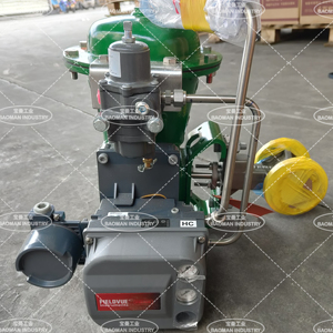 Vanne de régulation de gaz pneumatique Emerson Fisher Vee-Ball V200 avec construction de joint sphérique HD, options de corps sans bride/avec bride - Product Image 6