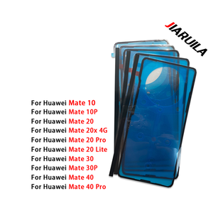 Adhésif de couverture en verre arrière de téléphone portable pour <span class=keywords><strong>Huawei</strong></span> <span class=keywords><strong>Mate</strong></span> 40 30 20 Lite <span class=keywords><strong>10</strong></span> <span class=keywords><strong>Pro</strong></span> boîtier arrière <span class=keywords><strong>batterie</strong></span> autocollant pièces de rechange en gros - Product Image 1