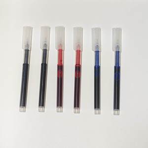 <span class=keywords><strong>Stylo</strong></span> bille liquide à séchage rapide grande capacité, pointe aiguille 1,0 mm, encre rouge fluide pour étudiants, examens, bureau - Product Image 5