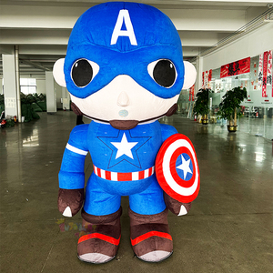 Costume de mascotte gonflable Captain America pour adultes, personnages de <span class=keywords><strong>film</strong></span>, <span class=keywords><strong>super</strong></span>-héros, 2/2,6 m, produits faits à la main de haute qualité - Product Image 1
