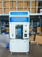 Komplett aus Edelstahl Gefertigter RO-Wasseraufbereitungsautomat mit Doppelauslass Intelligente Trinkwasserstation mit Karten-, Münz- und QR-Code-Zahlung