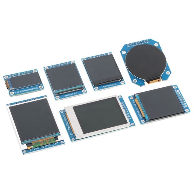 0.96 1.28 1.3 1.44 1.5 1.8 TFT Display IPS SPI HD Full Color LCD Module ST7735 / ST7789 GC9A01 Drive IC 80*160 240*240 128*128