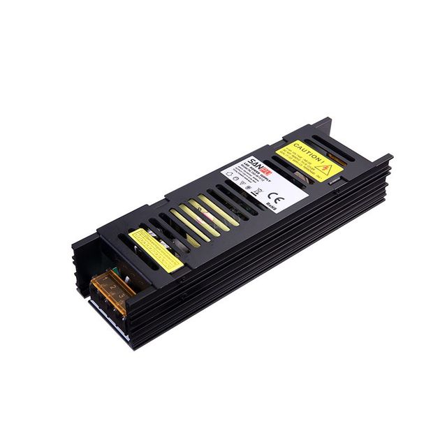 150W LED Strip Driver Constant Current 5v 12v 24v AC DC IP20 Indoor Slim Black SMPS Power Supply 20A Output Current 16A Input