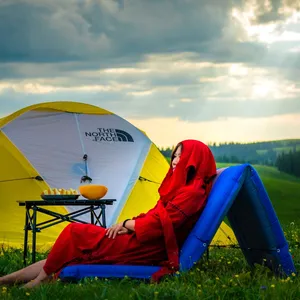 กลางแจ้งSelf Inflating Sleeping Pad CampingเบาะรองนอนAirที่นอนCot PadสําหรับCamping