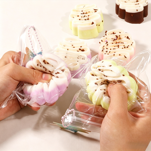 En gros Jouets Squishy en forme de gâteau à la crème simulé, créatifs, à remontée lente, jouets alimentaires à presser anti-stress, jouets Fidget et porte-clés - Product Image 2