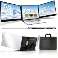 Moniteur portable USB pour ordinateur portable, triple écran de téléphone, connexion unique Type-C à un seul câble pour jeux sur console et électronique d'écran de téléphone
