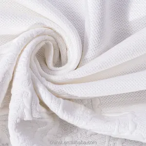 Özelleştirilebilir olmayan dokuma kumaş beyaz tasarımcı desen yüksek kalite yatak kumaşı