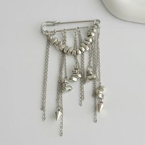 Broche de borlas con cadena de cuentas CCB irregulares remachadas JOYSON, joyería de moda <span class=keywords><strong>para</strong></span> mujer, accesorios <span class=keywords><strong>para</strong></span> trajes de fiesta, pantalones, regalo - Product Image 6