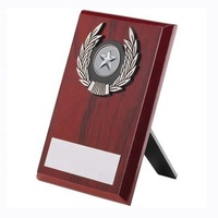 Plaque en bois personnalisée avec logo Inferno, trophée flamme en acajou, plaques en bois