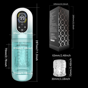 7 Juguetes Sexuales Vibratorios Giratorios con Movimiento de Empuje, Máquina de Sexo con Función de Succión y Lamido, Masturbador Automático Masculino, Bomba para Pene - Product Image 5