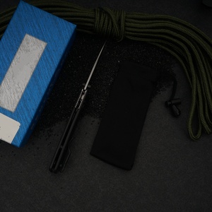 Navaja plegable Bugout 535 de acero inoxidable con hoja de punta caída, mango de plástico, liberación con perilla de pulgar, navaja de bolsillo con grabado láser profesional. - Product Image 2