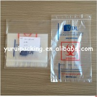 Sacs de transport médicaux inviolables à fermeture éclair, pochettes en plastique imprimées pour l'emballage et l'expédition de médicaments