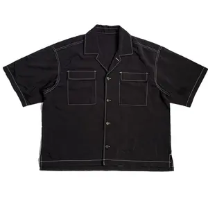 Custom Men's Shirts For Men Designer Button Up Shirt Mens Stitch Shirt Manufacturer