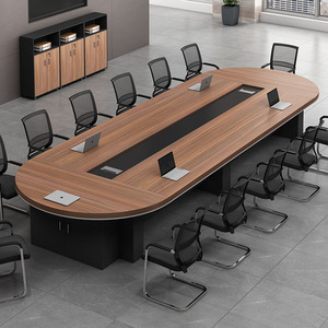 Simple Modern Training Table Conference Room Table And Chair Combination Office Furniture Oval Large Long Conference Table