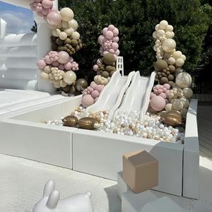 Jeu de <span class=keywords><strong>piscine</strong></span> en mousse pour enfants, espace intérieur <span class=keywords><strong>rectangulaire</strong></span>, blanc, équipement de location kinder - Product Image 4