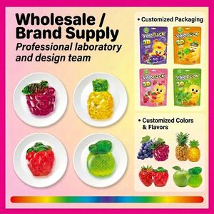 Yoloduck Multiple Flavors HALAL Certified Piece Candies Wholesale Candy Gummy Candy Swedish Candy - Product Image 2