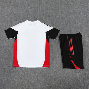 Uniformes de Fútbol de Verano, Conjunto de Entrenamiento de Manga Corta, Jersey 25/26 Manchester, Transpirable, de Poliéster, Secado Rápido, Cuello Redondo, Unisex - Product Image 1