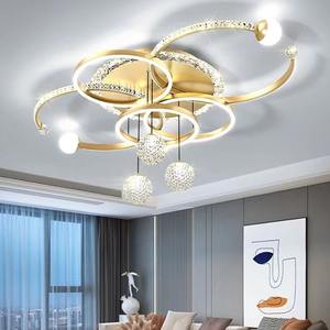 Slimme Woonkamer Licht Eenvoudige Moderne Luxe Kristallen Plafondlamp Led Master Slaapkamer Kroonluchter - Product Image 5