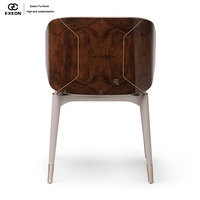 Derniers modèles de 26 chaises de salle à manger en velours de luxe italien haut de gamme pour villas, design de meubles avec coussins moelleux pour ensembles de salle à manger