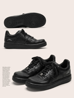 Chaussures de skate décontractées vintage pour hommes, personnalisées OEM, de haute qualité, noires, à semelle épaisse, fabriquées à la main, respirantes, en cuir pleine fleur