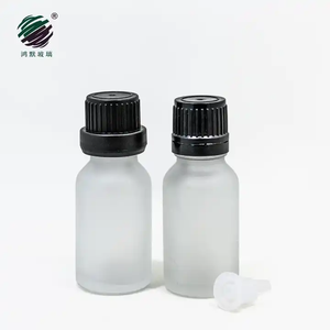 15Ml 1/2 Oz Hổ Phách Thủy Tinh Serum Chai Với Đen Nhựa Stopper Và <span class=keywords><strong>Dropper</strong></span> Cap Cho Tinh Dầu Bao Bì - Product Image 5