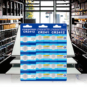 Cr2412 3V lithium di động nút pin limno2 loại cho người tiêu dùng điện tử - Product Image 1