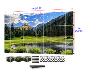 Mur d'affichage LED extérieur pour événements 5m x 3m P3.91 (16ft x 10ft) 3.9mm, fond de scène de mariage, mur vidéo LED 4K HDR10+ - Product Image 6