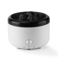 Diffuseur d'huiles essentielles aromatiques à flamme, 2 modes d'éclairage, 2 modes de pulvérisation, télécommande sans fil, humidificateur de bureau domestique