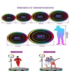 <strong>360</strong> <strong>Degree</strong> Rotation Photographing Platform <strong>360</strong> Photo Booth Ring Racket Cross-Border Camera &amp; SLR Compatible Photography Table - Product Image 3