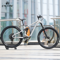Bicicleta de Montaña ENDU150 con Suspensión Completa, Bicicleta MTB para Ciclismo Todoterreno, Bicicleta de Carretera de Aleación de Aluminio, Bicicleta Ligera para Grava