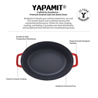 Cocotte en Fonte Émaillée Ovale Intemporelle Classique et Polyvalente pour une Cuisine Gourmande
