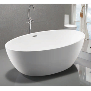 Bañera Independiente de Piedra Artificial de Lujo, Diseño Moderno, Bañera de Superficie Sólida para Baño Interior, Spa - Product Image 3