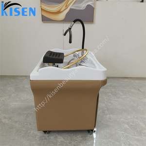 KISEN Fauteuil de lavage pour salon de coiffure avec circulation d'eau, pour soins capillaires aquatiques, spa capillaire et massage thaïlandais, avec cuve de lavage et bac à shampoing - Product Image 3